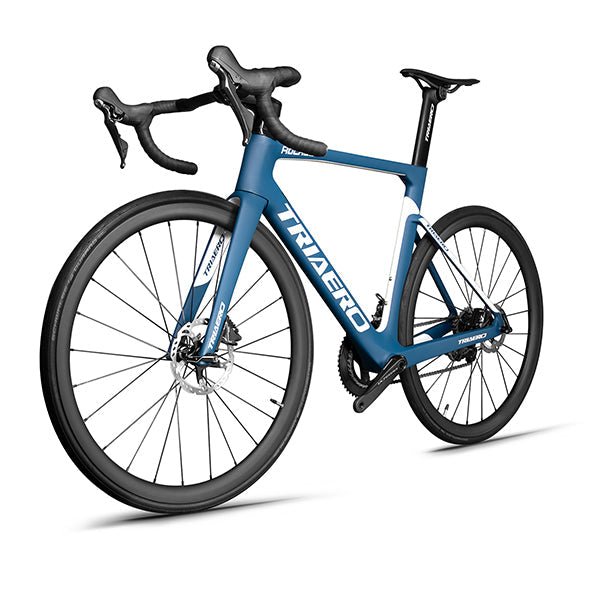 Triaero carbon road disc bike A9 Blue painting Shimano R8000 GROUPSET